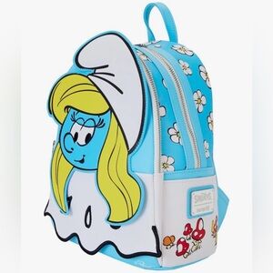 LOUNGEFLY LAFIGS SMURFS SMURFETTE COSPLAY MINI BACKPACK